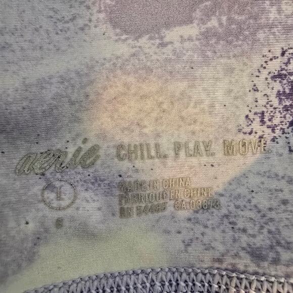 aerie Women's Chill Play Move Mid Rise Crop Ankle Active Pull On Legging Size L - Picture 7 of 11